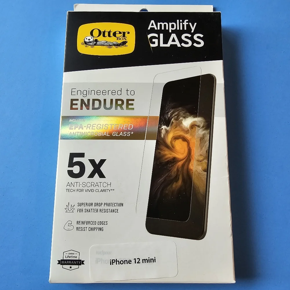iPhone 12 Mini - Otterbox Amplify Glass Screen Protector (ANTIMICROBIAL)